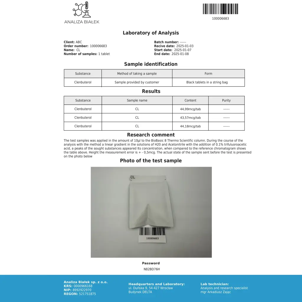 Clenbuterol for sale