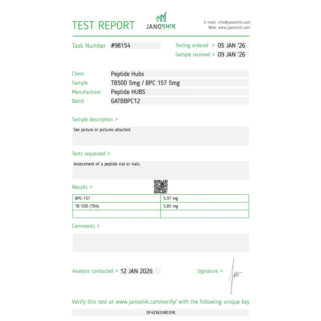 TB 500/BPC 157 for sale